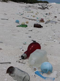 Marine debris found in the most remote places, even at Kure Atoll.