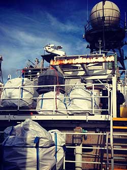 Thousands of pounds of marine debris were collected and transported back to Oʻahu aboard the ship. 