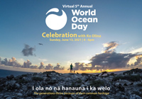 World Ocean Day banner. 