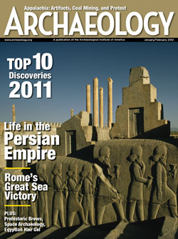 January/February 2012 issue of Archaeology magazine.