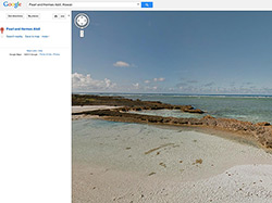 Screenshot of Pearl and Hermes Atoll on Google Streetview.