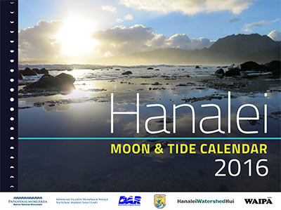 2016 Hanalei Moon and Tide Calendar.