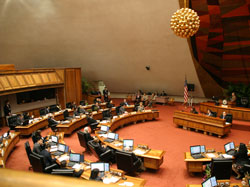 State Reps gathered at the Hawaiʻi State House of Representatives just before the presentation.