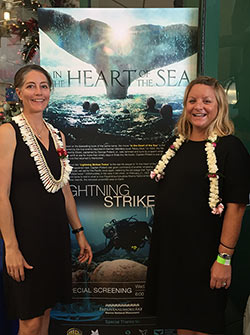 Award-winning documentary filmmaker of “Lightning Strikes Twice” Stephani Gordon (left) and maritime archaeologist Kelly Keogh (right) at the special screening event of “Lightning Strikes Twice” and Warner Bros. movie “In the Heart of the Sea.”