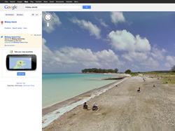 Screenshot of Midway Atoll on Google Streetview.