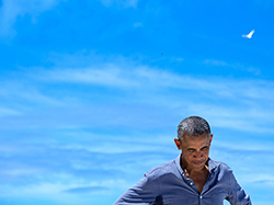President Obama tours Midway Atoll.