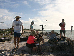 UAS team at Shell Beach on Tern Island.