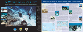 A Whale of a Journey: Whaling Shipwrecks of the Papahānaumokuākea Marine National Monument Poster.
