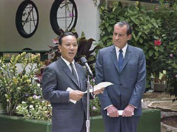 U.S. President Nixon and South Vietnam President Thieu.