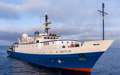E/V Nautilus at sea.